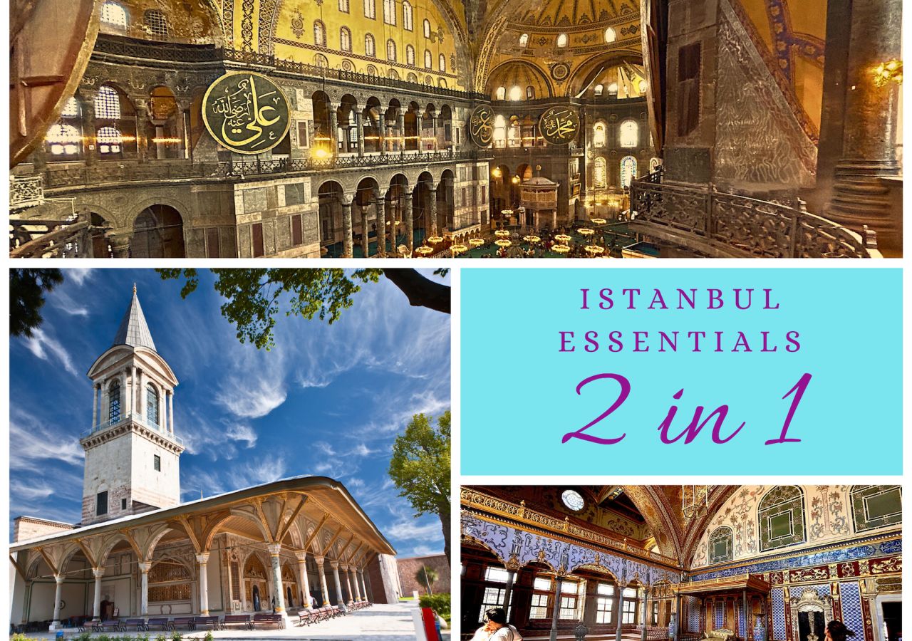 2 in 1 Package: Hagia Sophia & Topkapi Palace Museum Tickets
